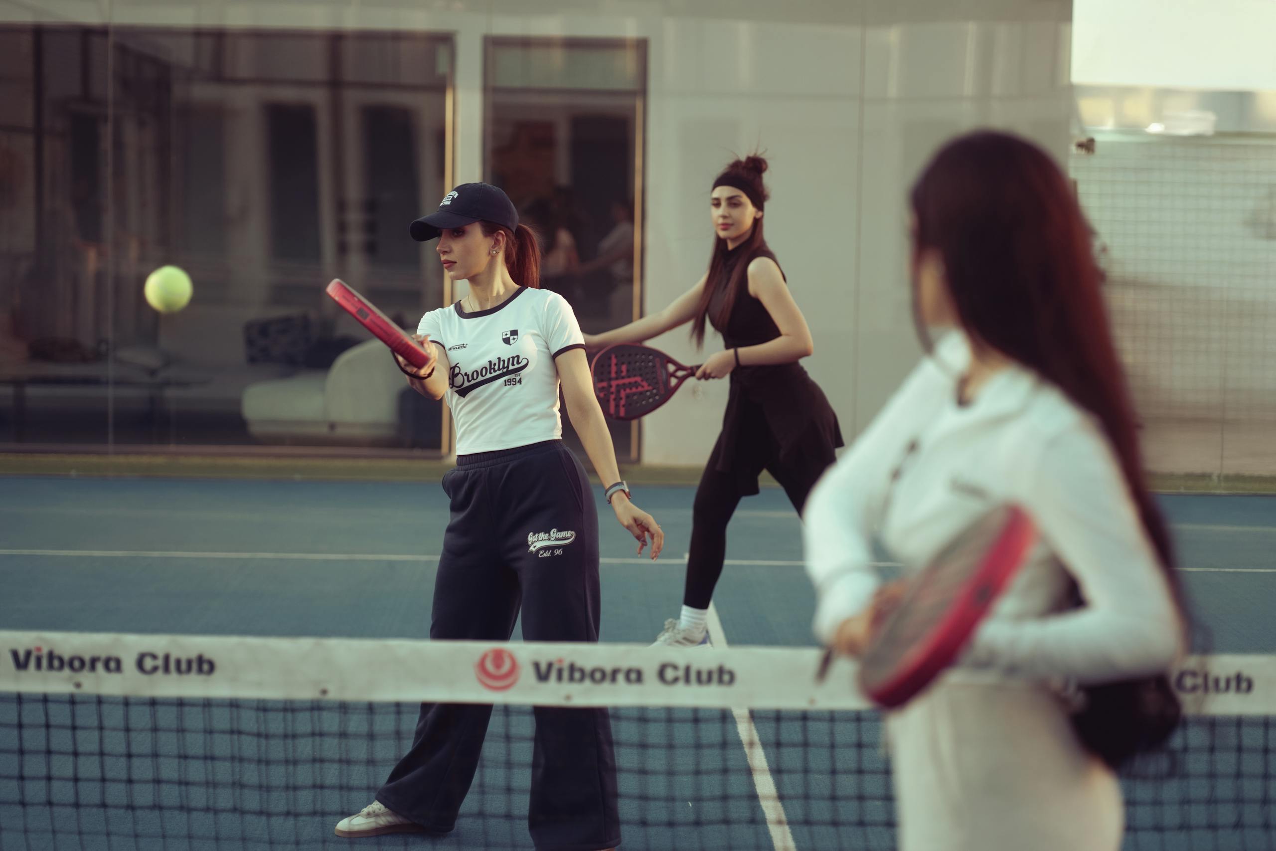 Luxury Irish Tours | Group of women enjoying a padel match at Vibora Club in Baghdad, Iraq.